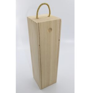 Woodhaid Wine Box with Sliding Lid