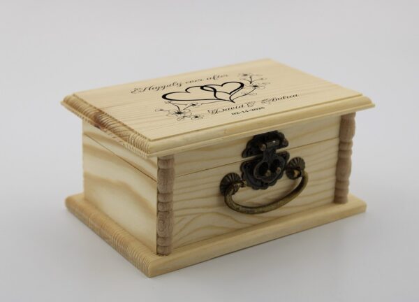 Woodhaid  Wooden Box with Antique-Style Handle - Image 4