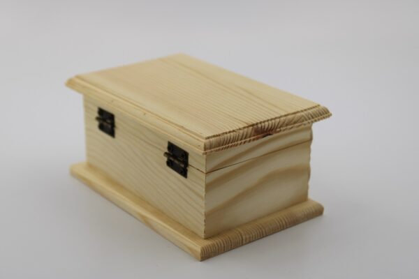 Woodhaid  Wooden Box with Antique-Style Handle - Image 2