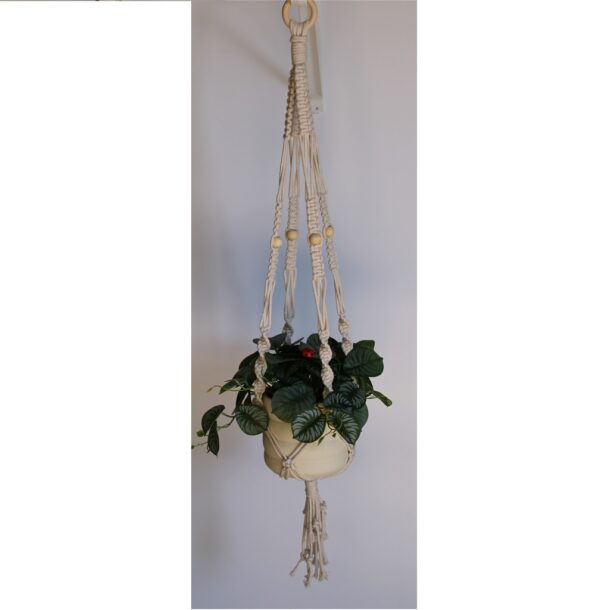 Handmade Macrame Plant Hanger for Large Pots - Image 3