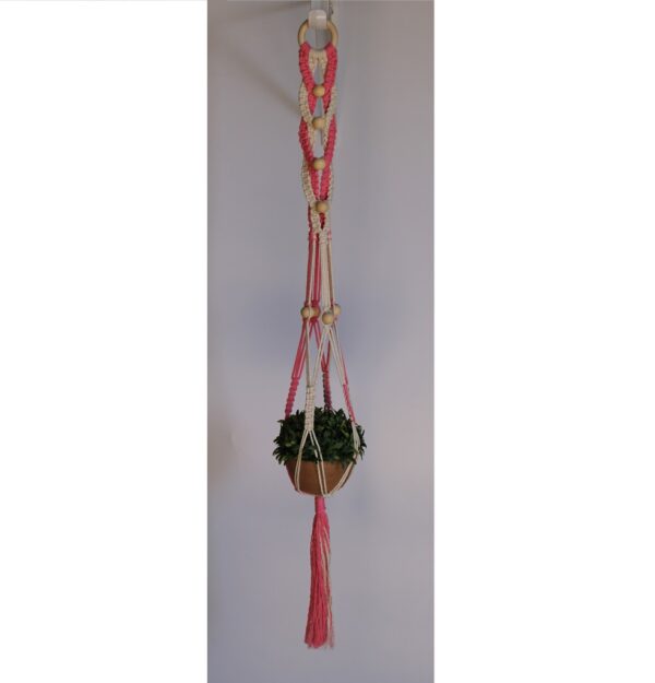 Woodhaid Plant Hanger Macrame dual color - Image 4