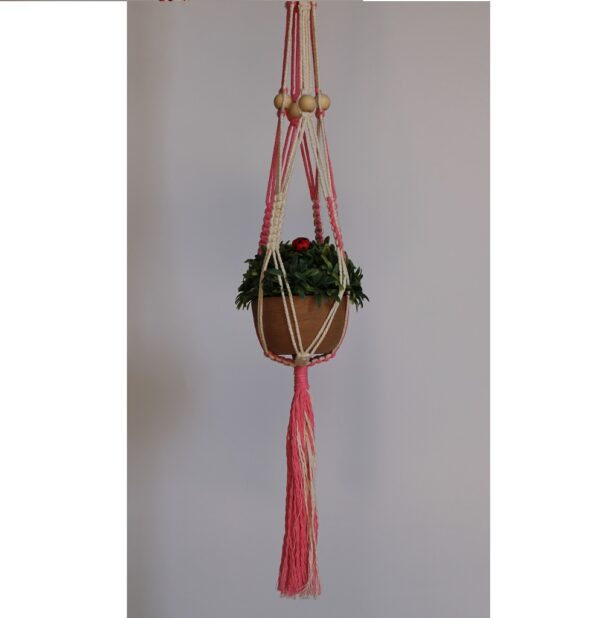 Woodhaid Plant Hanger Macrame dual color - Image 6