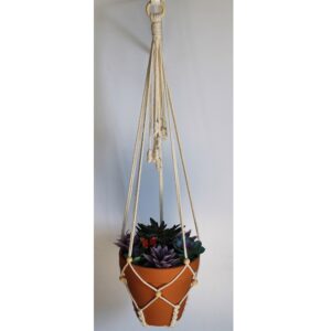 Adjustable Macramé Plant Hanger for Medium and Large Pots