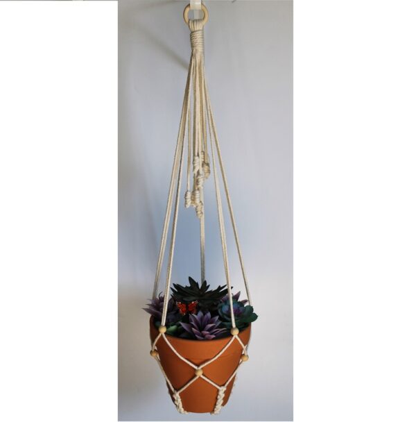 Adjustable Macramé Plant Hanger for Medium and Large Pots