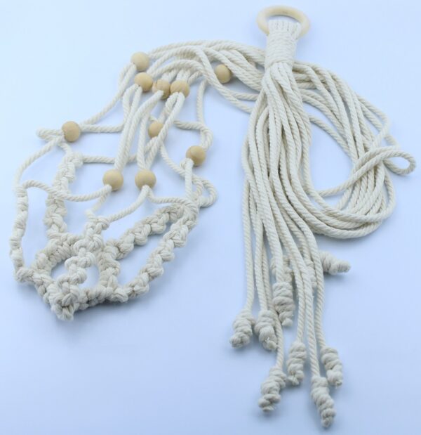 Adjustable Macramé Plant Hanger for Medium and Large Pots - Image 2