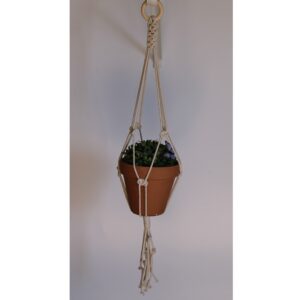 Simple Macrame Hanger with Josefina Knot and Chinese Crown Knot