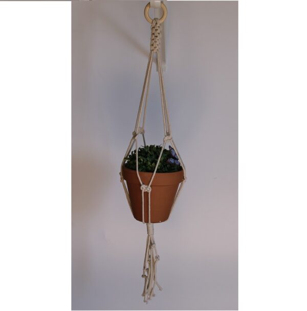 Simple Macrame Hanger with Josefina Knot and Chinese Crown Knot