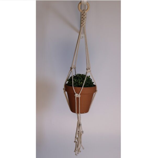 Simple Macrame Hanger with Josefina Knot and Chinese Crown Knot - Image 3