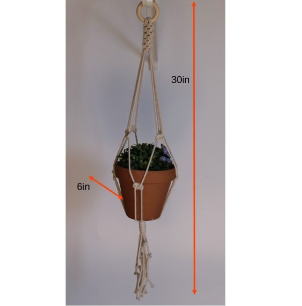 Simple Macrame Hanger with Josefina Knot and Chinese Crown Knot - Image 5