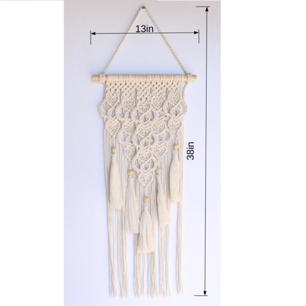 Handcrafted Macramé Wall Hanging – Elegant Boho Home Decor - Image 4